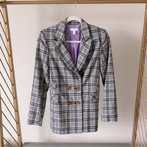 TOPSHOP Molly Check Jacket